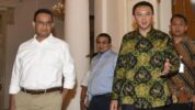 Basuki Tjhaja Purnama Saat Menjabat Gubernur DKI Jakarta Bersama Anies Baswedan