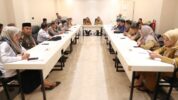 Rakor Pelaksanaan Salat Idul Fitri 1446 H di Kantor Balai Kota, Selasa, 25 Maret 2025.