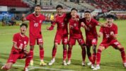 Timnas Indonesia U 17 Merayakan Gol Saat Melawan India