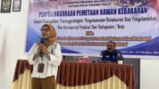 Ketua Program Studi Kesehatan dan Keselamatan Kerja (K3) di Universitas Bumi Hijrah Maluku Utara, Mardia Habel, Jadi Narasumber Pelatihan Pemetaan Rawan Kebakaran