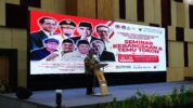 Ketua MPR RI, Ahmad Muzani, Saat Memberikan Sambutan dalam Seminar Kebangsaan dan Temu Tokoh yang digelar di Hotel Unhas and Convention Kampus Unhas, Tamalanrea, Kota Makassar pada Sabtu (25/10/2025).